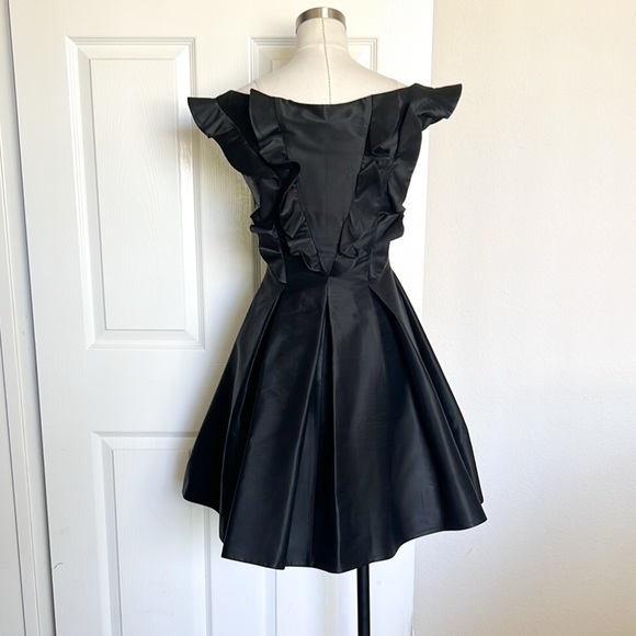 JOHN PAUL ATAKER Mini Black Fit And Flare Dress - Picture 4 of 8